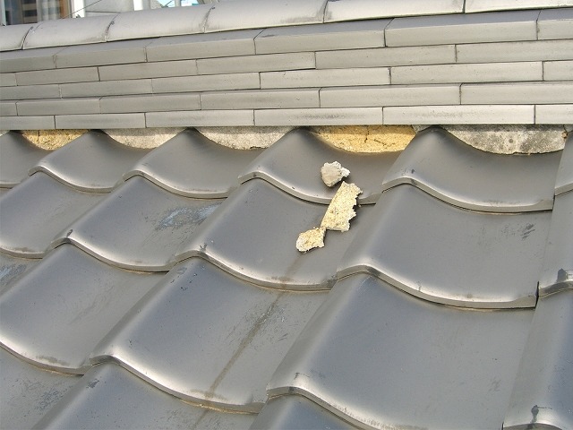 漆喰劣化のサイン